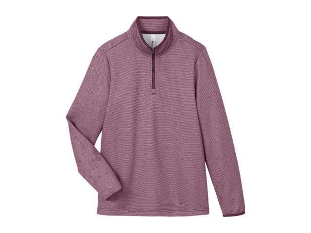3299-ladies-venture-heathered-stripe-quarter-zip