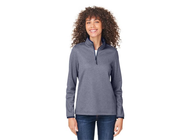 3300-ladies-venture-heathered-stripe-quarter-zip