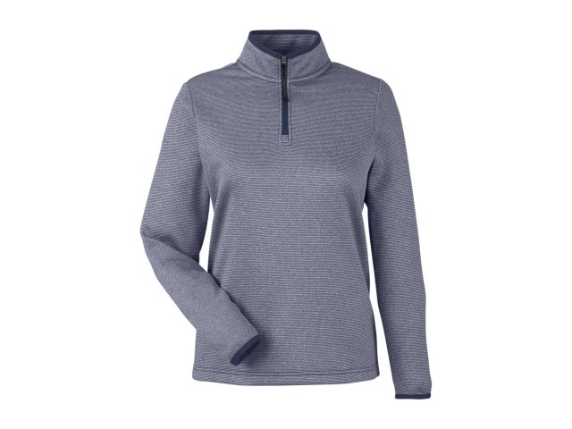 3304-ladies-venture-heathered-stripe-quarter-zip