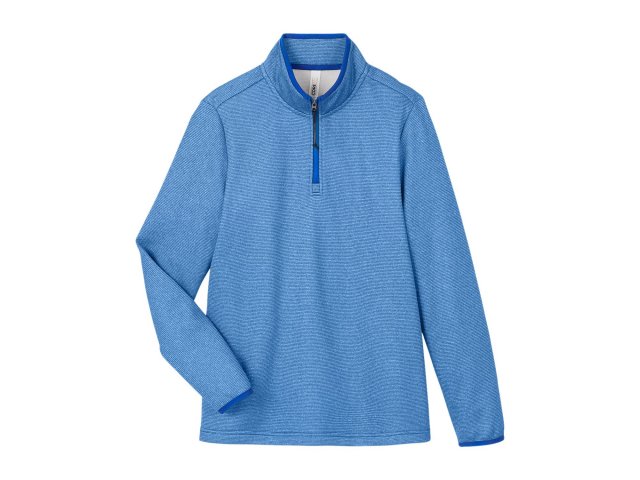 3307-ladies-venture-heathered-stripe-quarter-zip