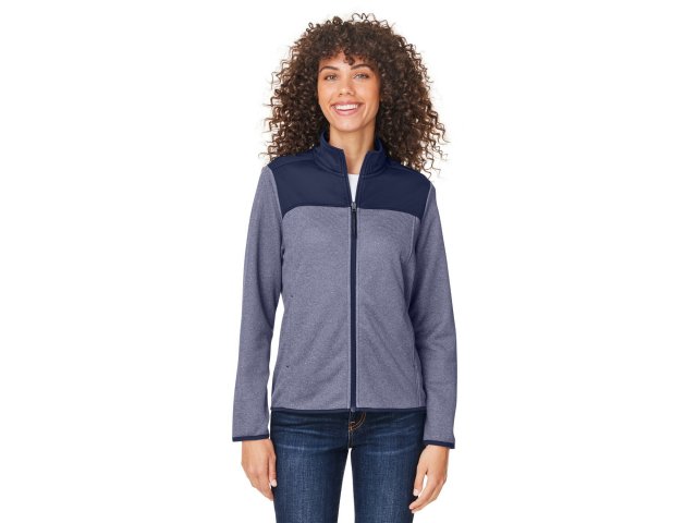 3322-ladies-venture-heathered-stripe-hybrid-jacket