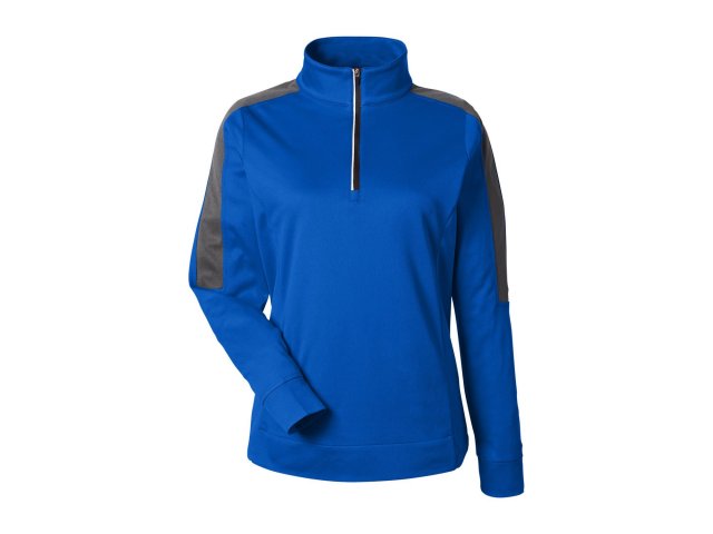 3357-ladies-market-snag-protect-mesh-colorblock-quarter-zip