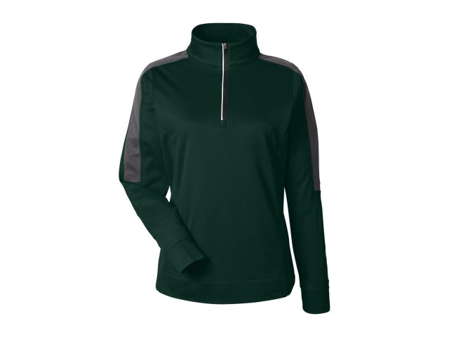 3362-ladies-market-snag-protect-mesh-colorblock-quarter-zip