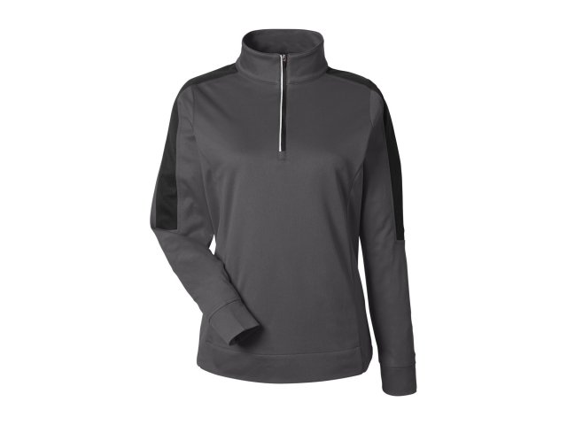 3367-ladies-market-snag-protect-mesh-colorblock-quarter-zip