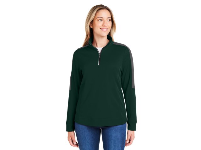3369-ladies-market-snag-protect-mesh-colorblock-quarter-zip