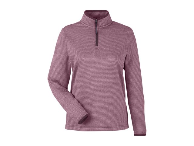 3405-ladies-venture-heathered-stripe-quarter-zip