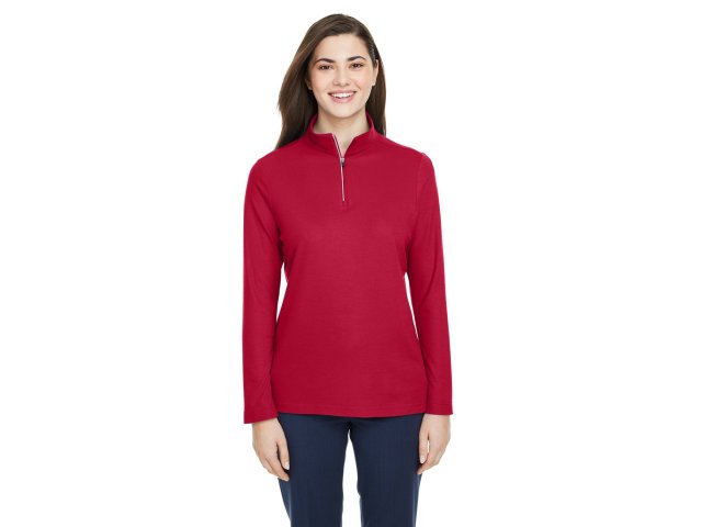 3945-ladies-fusion-chromasoft-pique-quarter-zip