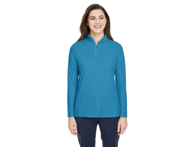 3946-ladies-fusion-chromasoft-pique-quarter-zip